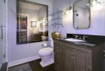 Upper level bathroom with walk-in shower